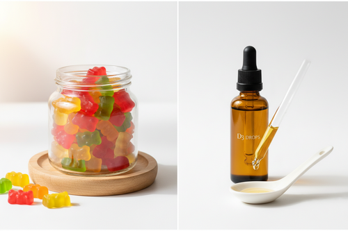 Vitamin D Gummies vs Liquid Drops