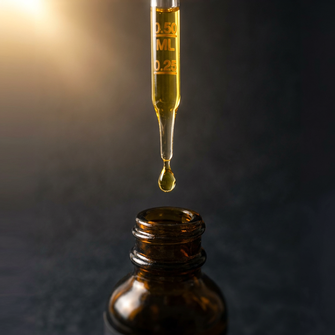 D3X glass dropper dispensing liquid Vitamin D3 + K2 in organic olive oil